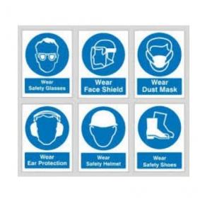 Usha Armour PPE List Signage, Size: 12 x 12 Inch